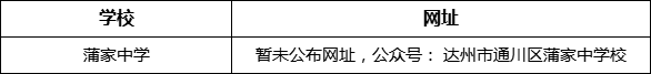 達州市蒲家中學網址是什么？