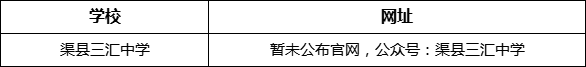 達州市渠縣三匯中學網(wǎng)址是什么？