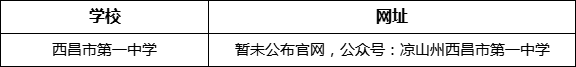 涼山州西昌市第一中學(xué)網(wǎng)址是什么？