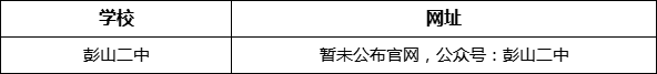 眉山市彭山二中網(wǎng)址是什么？