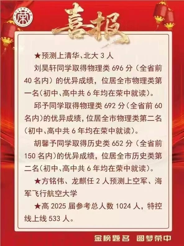 2026年自貢市四川省榮縣中學(xué)校升學(xué)率怎么樣？