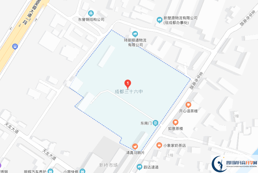 成都市第三十六中學(xué)校地址在哪里？