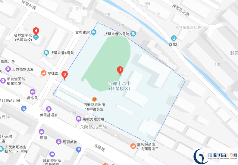成都十八中學(xué)校地址在哪里？