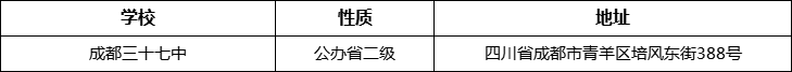 成都市成都三十七中詳細(xì)地址、在哪里？