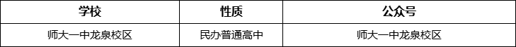 成都市師大一中龍泉校區(qū)官網(wǎng)、網(wǎng)址、官方網(wǎng)站